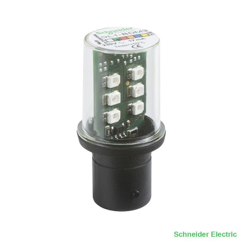 DL1BDM3 - Bombilla led verde, luz fija - ba 15d 230 v |…