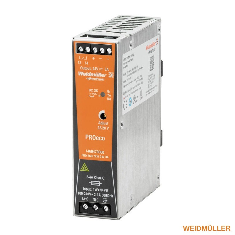 PRO ECO 72W 24V 3A Weidmüller